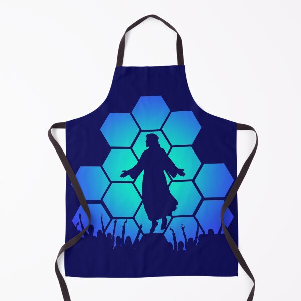 Item preview, Minimalist Ascension of Jesus Scene | Jesus rises into Heaven – Christian Silhouette Art | cool color theme blue and turquoise designed and sold by ZechJohnRB.