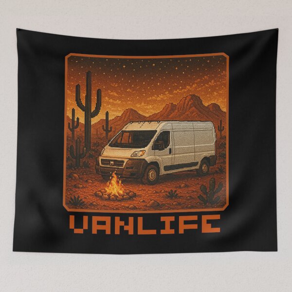 Item preview, 16 bit desert Dodge Ram Promaster designed and sold by VANLIFE..