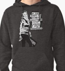 Banksy quote graffiti If You Want to Achieve Greatness stop asking for permission black and white with Banksy tag signature Pullover Hoodie