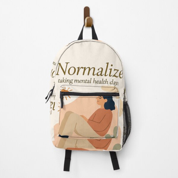 Item preview, Normalize Taking Mental Health Days – Minimalist Wellness Poster designed and sold by CrumblyStudio.