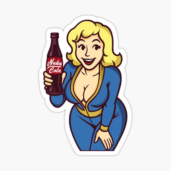 Vista previa del artículo con la obra «Chica de la bóveda con Nuka Cola», diseñado y vendido por Coinflower.
