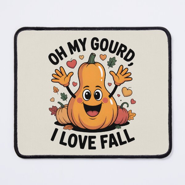 Item preview, Oh My Gourd, I Love Fall - Funny Autumn Pun Design designed and sold by Jollys-ArtShop.