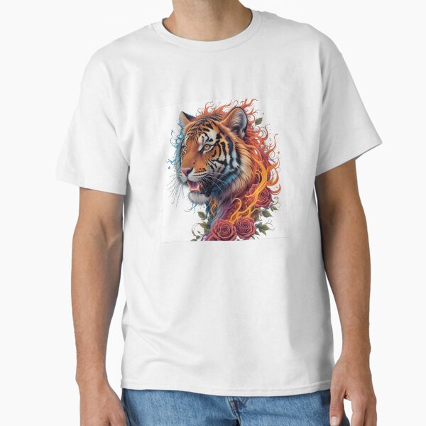 Item preview, Tiger with flames designed and sold by julianjade.