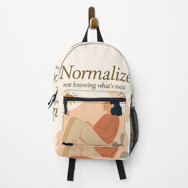 Item preview, Normalize Not Knowing What’s Next – Gentle Existential Poster designed and sold by CrumblyStudio.