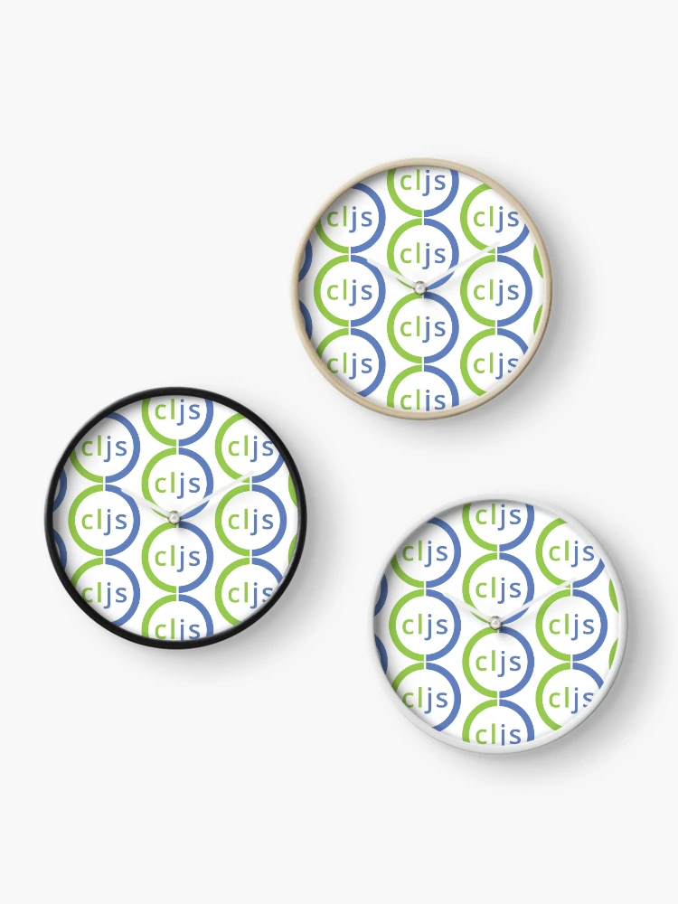Thumbnail 3 of 4, Clock, ClojureScript Logo designed and sold by GlassySteel.