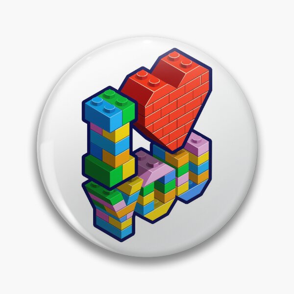 Item preview, Colorful "I Love YOU" Brick Block Letters – Bold Toy Style Design designed and sold by Love For Everyone.