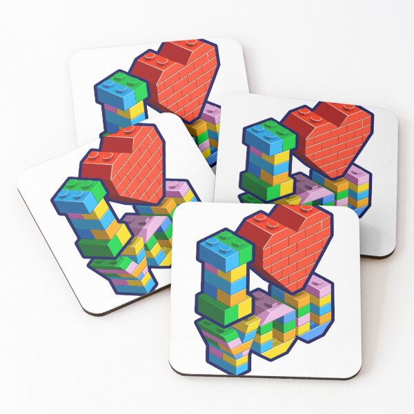 Item preview, Colorful "I Love YOU" Brick Block Letters – Bold Toy Style Design designed and sold by Love For Everyone.