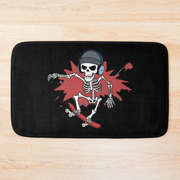 Item preview, Rebellious Skater Skeleton in Gritty City designed and sold by ChicTrendz.