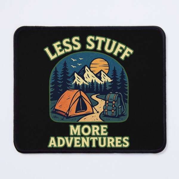 Item preview, Less stuff - more adventures designed and sold by Ambient Mind Design.