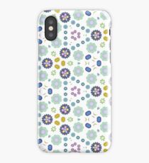 rainbow widescreen ornamental seamless colorful repeat pattern iPhone Case