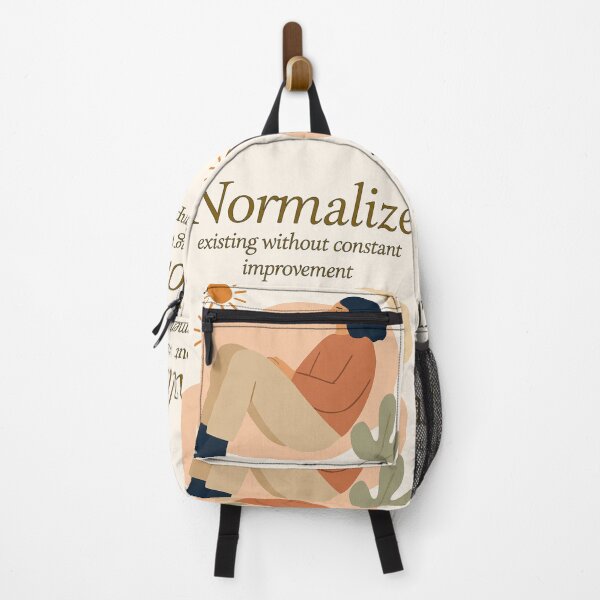 Item preview, Normalize Existing Without Constant Improvement – Self-Acceptance Poster designed and sold by CrumblyStudio.