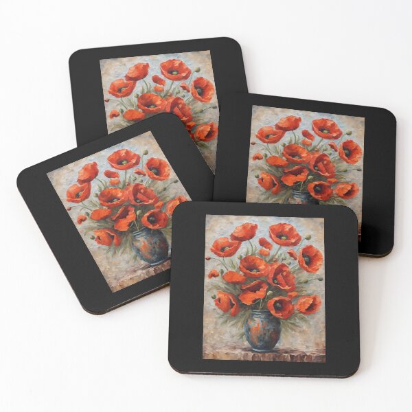 Item preview, Poppy bouquet designed and sold by Genevieve Crabe.