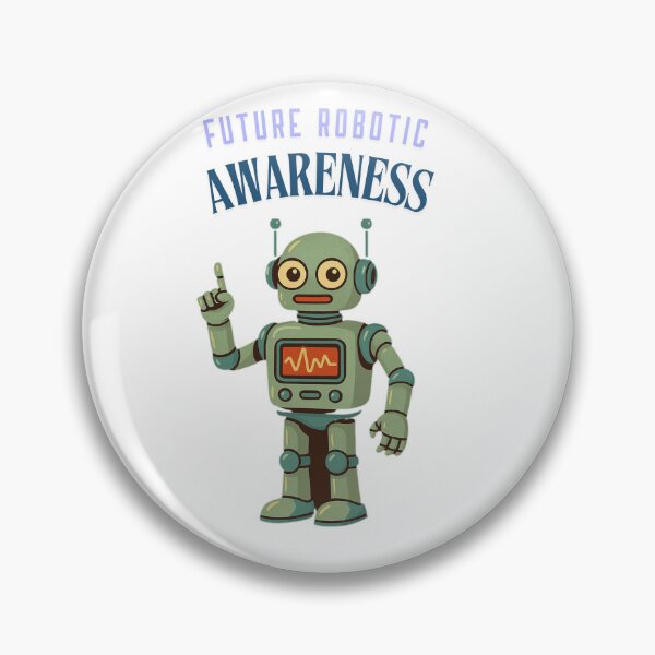 Item preview, Future Robotic Awareness – Retro Sci-Fi Robot Design designed and sold by JenniferCreaArte .