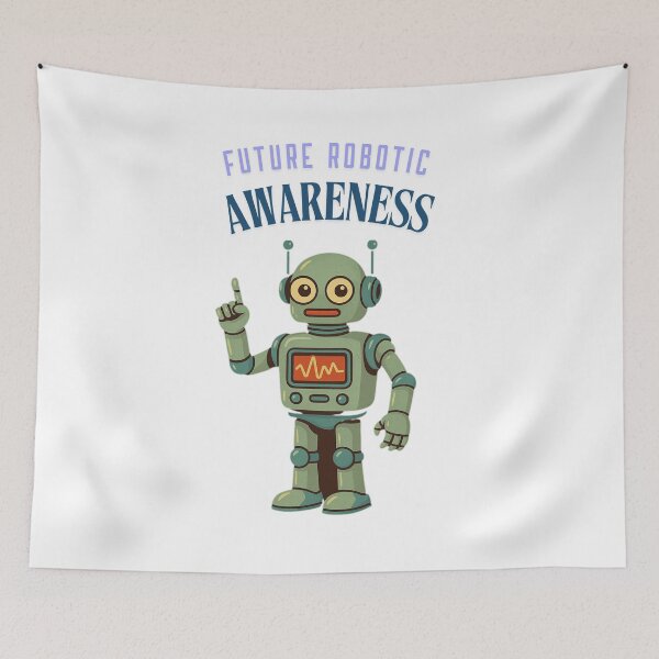Item preview, Future Robotic Awareness – Retro Sci-Fi Robot Design designed and sold by JenniferCreaArte .