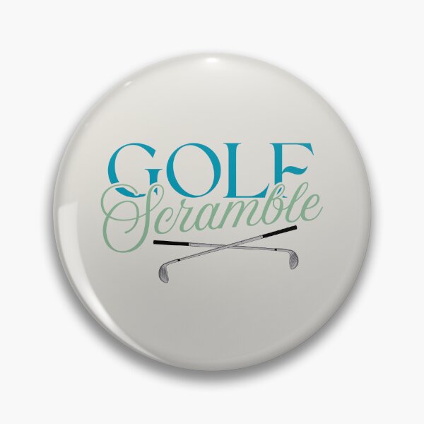 Item preview, Golf Scramble Simple Modern Blue and Green Logo designed and sold by Stickers by @molllyclare.