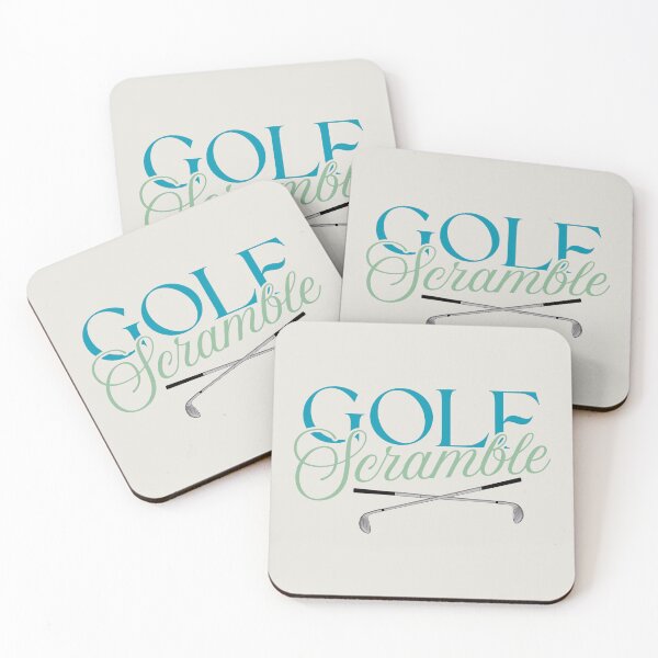 Item preview, Golf Scramble Simple Modern Blue and Green Logo designed and sold by Stickers by @molllyclare.