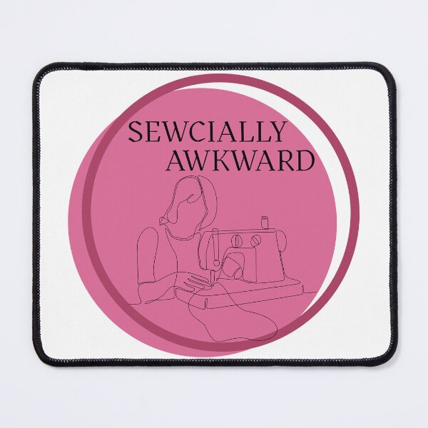 Item preview, Pink Sewcially Awkward Design designed and sold by SewHappyQuilt.