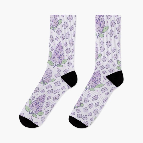 Item preview, Cute Kawaii lilac little flowers confetti pattern designed and sold by Like a Kid Designs.