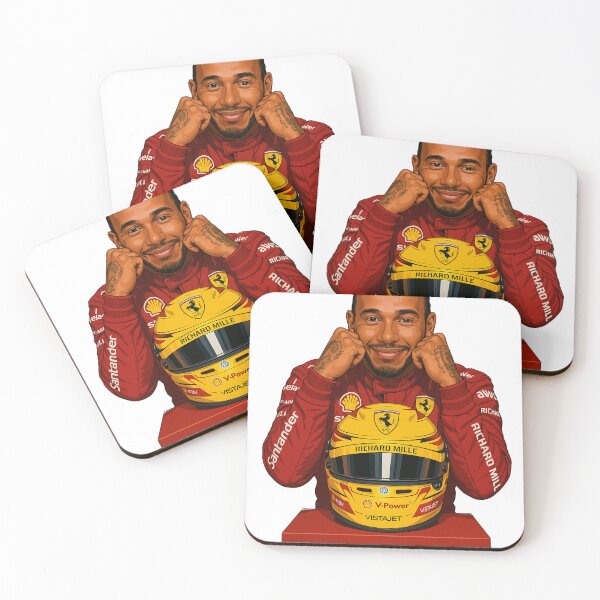 Item preview, Digital painting - Lewis Hamilton 44 - Ferrari - Formula 1 designed and sold by jolesartt.