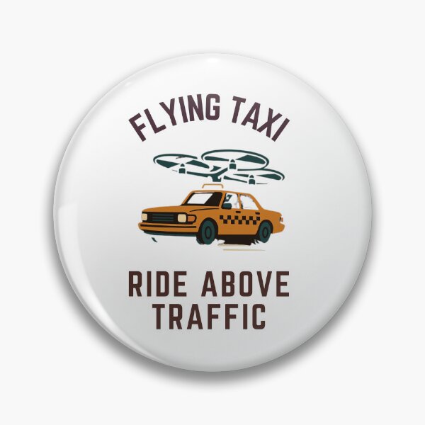 Item preview, Flying Taxi – Ride Above Traffic in Retro Futuristic Style designed and sold by JenniferCreaArte .