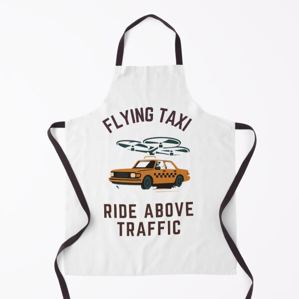 Item preview, Flying Taxi – Ride Above Traffic in Retro Futuristic Style designed and sold by JenniferCreaArte .