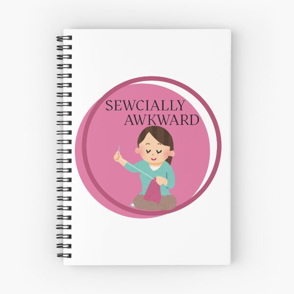 Item preview, Sewcially Awkward Circle Design with Woman Hand Sewing designed and sold by SewHappyQuilt.
