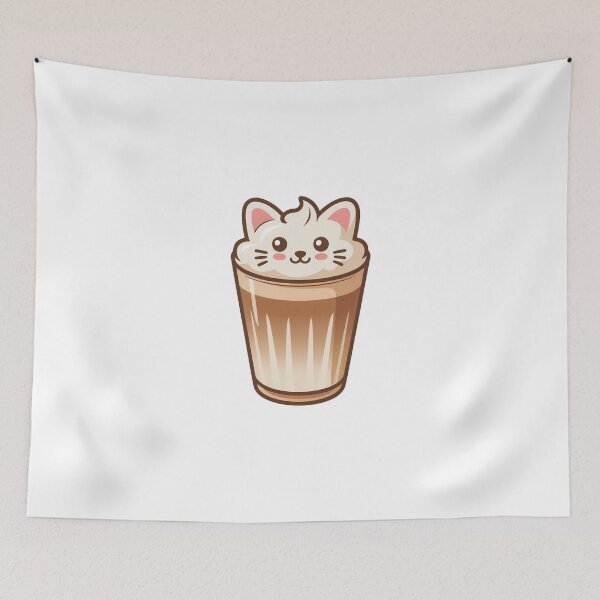 Item preview, kawaii latte cat designed and sold by jkrphoto.