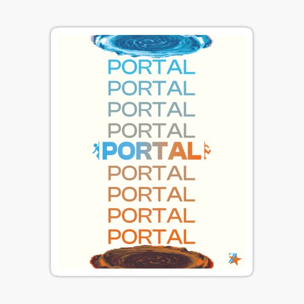 Item preview, PORTAL Falling Poster designed and sold by zaveldesigns.
