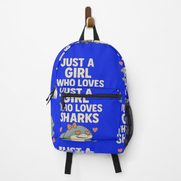 Item preview, Just a Girl Who Loves Sharks – Cute Shark with Bow and Hearts Design designed and sold by Jason123za.