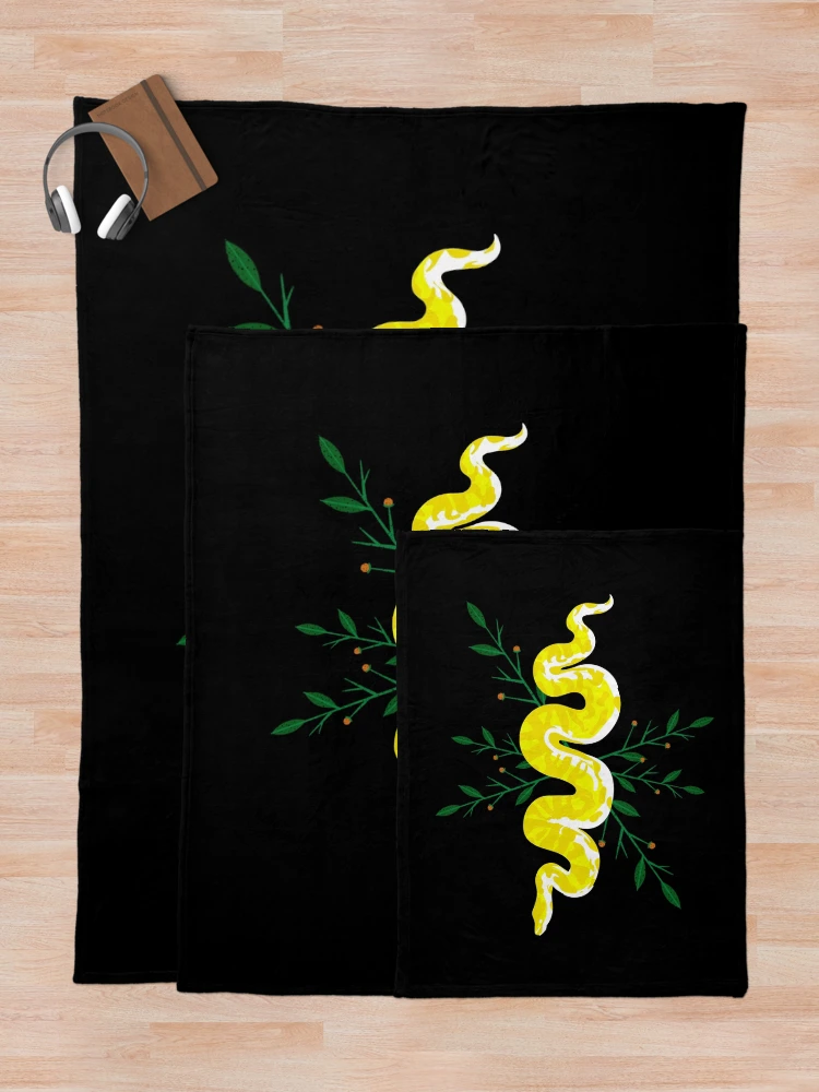 Thumbnail 5 of 6, Throw Blanket, Python designed and sold by Dark Moon Art Studio.
