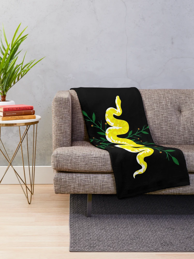 Thumbnail 2 of 6, Throw Blanket, Python designed and sold by Dark Moon Art Studio.