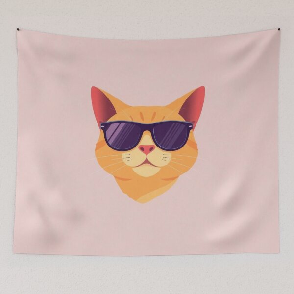 Item preview, Retro Cat with Sunglasses  designed and sold by apoknight.