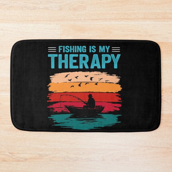 Item preview, fishing is my therapy designed and sold by Lydyb-creations.
