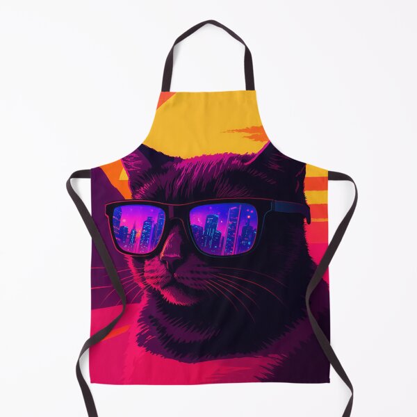 Artikelvorschau, Retrowave-Katze entworfen und verkauft von MitsukiArt.
