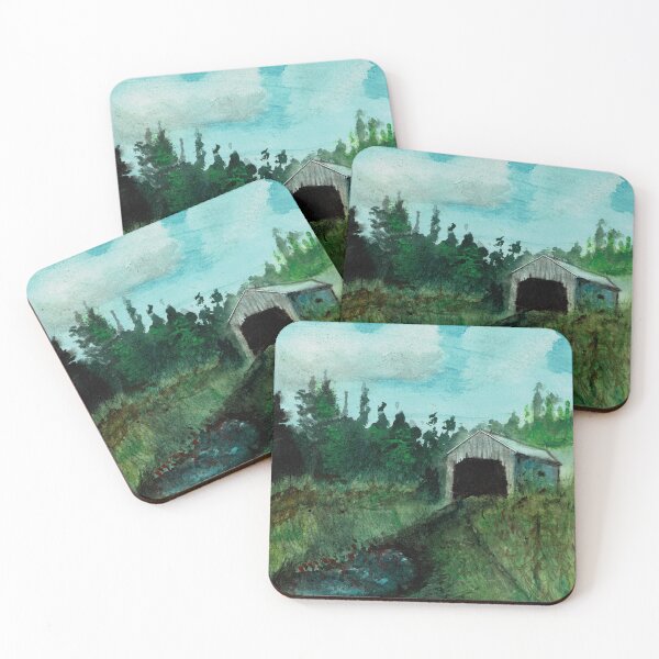 Item preview, Covered Bridge - William Mitton designed and sold by Dureall Ramsdell.