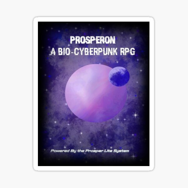 Artikel-Vorschau von Prosperon, ein Bio-Cyberpunk-Rollenspiel, designt und verkauft von sarunamii.