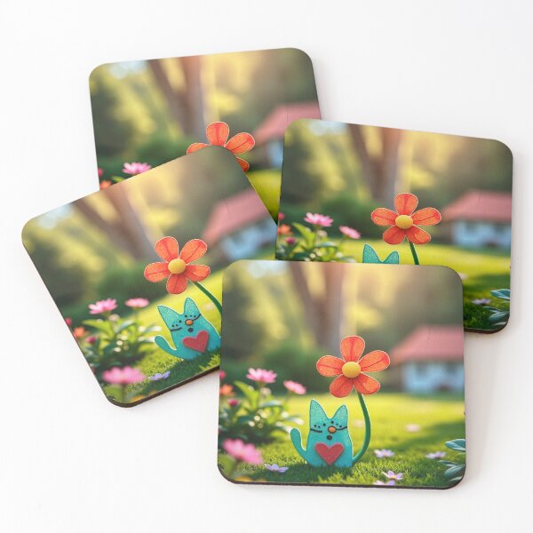 Item preview, Cat and a flower  designed and sold by Lauracolleen3.