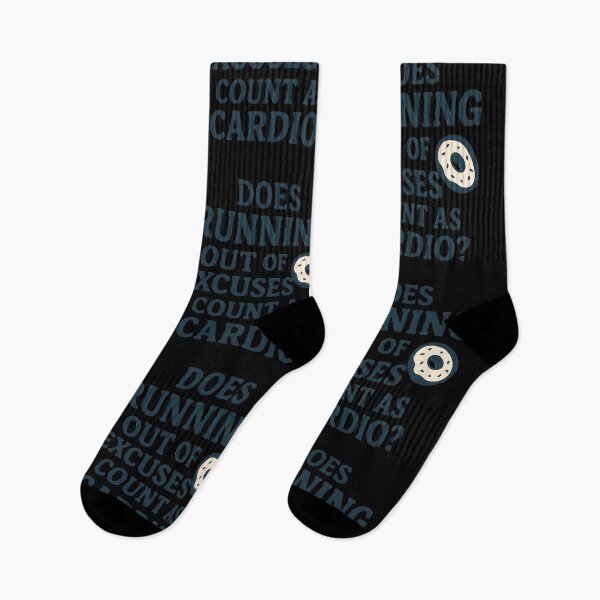 Item preview,  Funny Fitness Quote – Does Running Out of Excuses Count As Cardio Donut Design designed and sold by Jason123za.