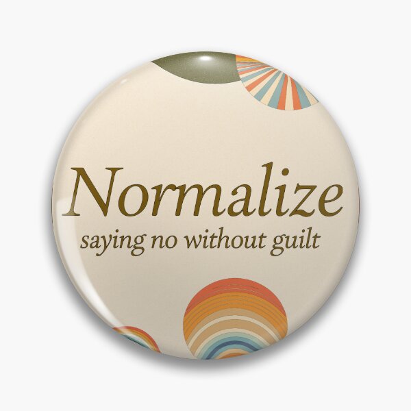 Item preview, Normalize Saying No Without Guilt – Retro Empowerment Poster designed and sold by CrumblyStudio.