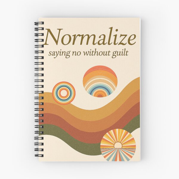 Item preview, Normalize Saying No Without Guilt – Retro Empowerment Poster designed and sold by CrumblyStudio.