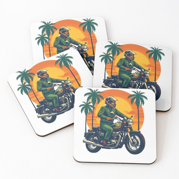 Item preview, Vintage Biker Sundet Ride on a Chopper Motorcycle designed and sold by VibesWorn.