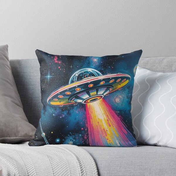 Item preview, Intergalactic Rush – Vaporwave UFO Print designed and sold by Drill-shirts.