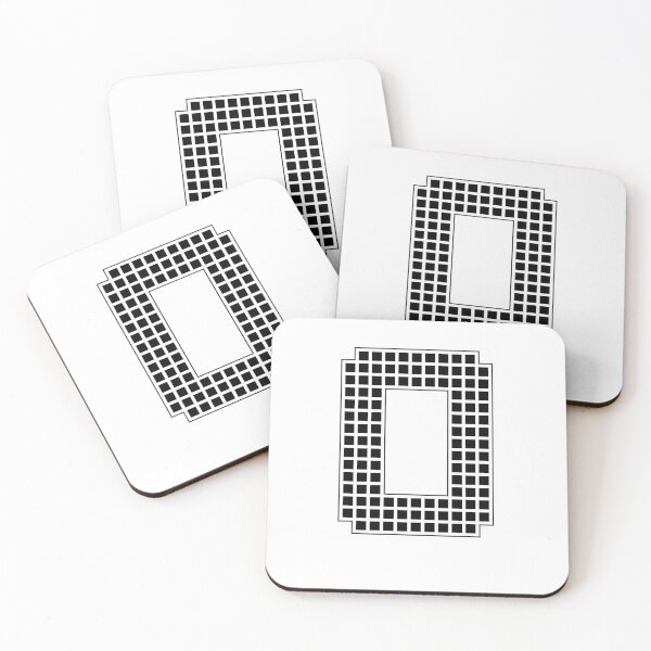 Item preview, Uppercase O - Black Pixel Block Character designed and sold by PixelGlyphs.