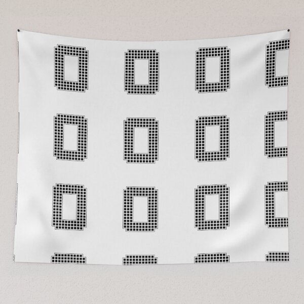 Item preview, Uppercase O - Black Pixel Block Character designed and sold by PixelGlyphs.