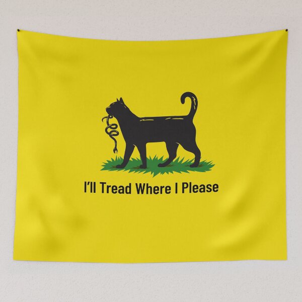 Item preview, I’ll Tread Where I Please – Cat and Snake Rebellion  designed and sold by The Junto Shop.