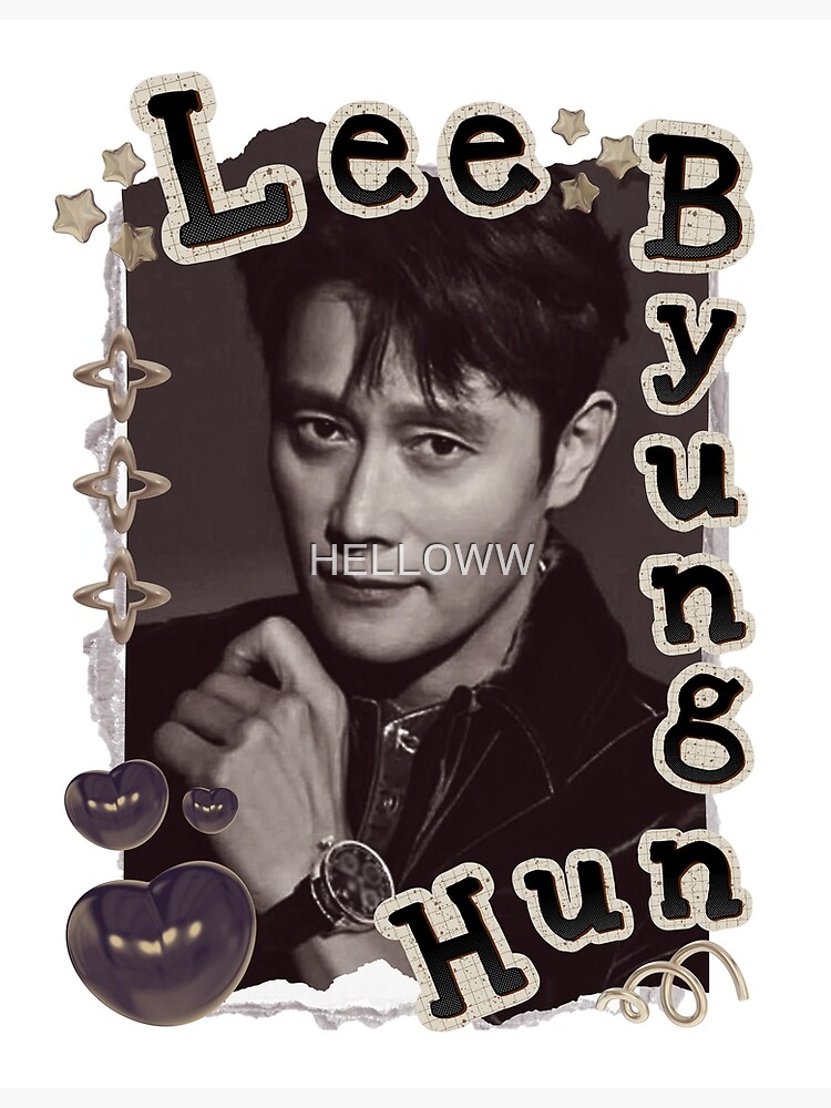 LEE BYUNG HUN コラージュフレーム Lee Byung-hun: Korean Drama Actor Scrapbook Collage Cozy Y2K