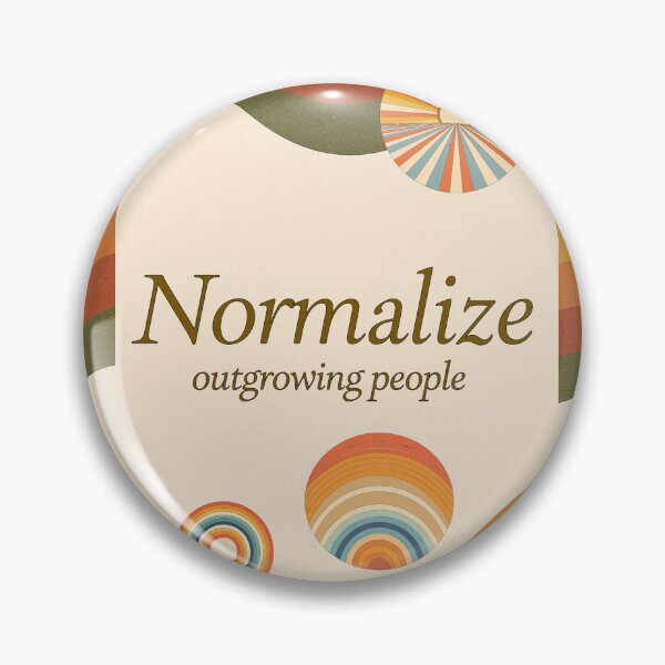 Item preview, Normalize Outgrowing People – Retro Healing Poster designed and sold by CrumblyStudio.