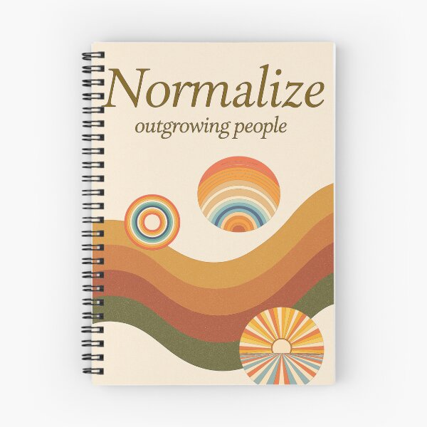 Item preview, Normalize Outgrowing People – Retro Healing Poster designed and sold by CrumblyStudio.