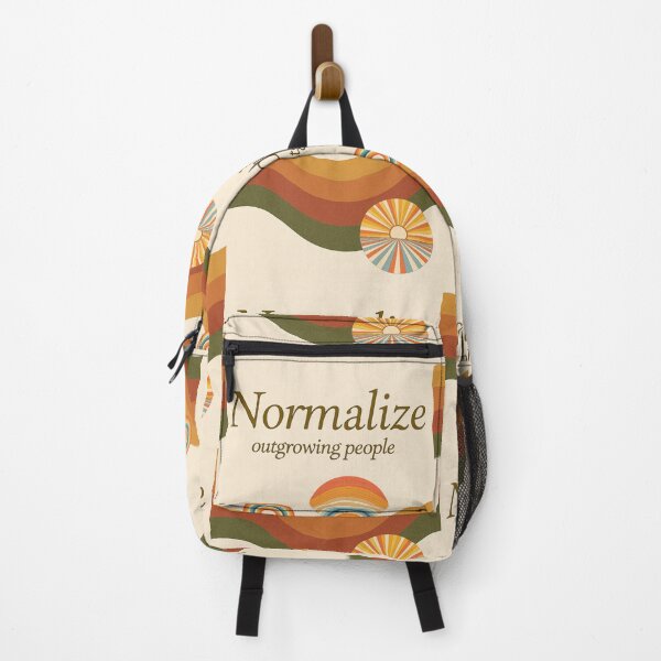 Item preview, Normalize Outgrowing People – Retro Healing Poster designed and sold by CrumblyStudio.