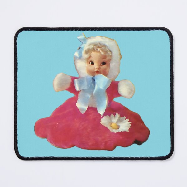 Artikelvorschau, Kitsch Winter Retro Puppe blond Vintage Kidcore Agere 1970er Jahre Kitsch Spielzeug entworfen und verkauft von The Sticker Bureau.